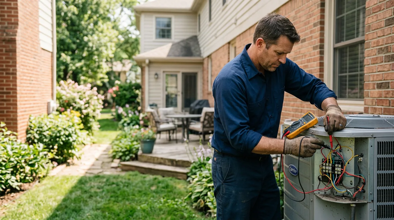 HVAC technician working near Gilbert, LA